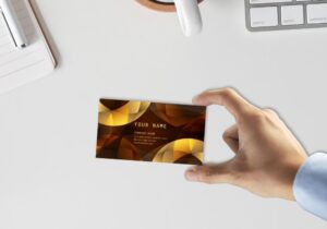 Business Cards One side Blog Post Illustration