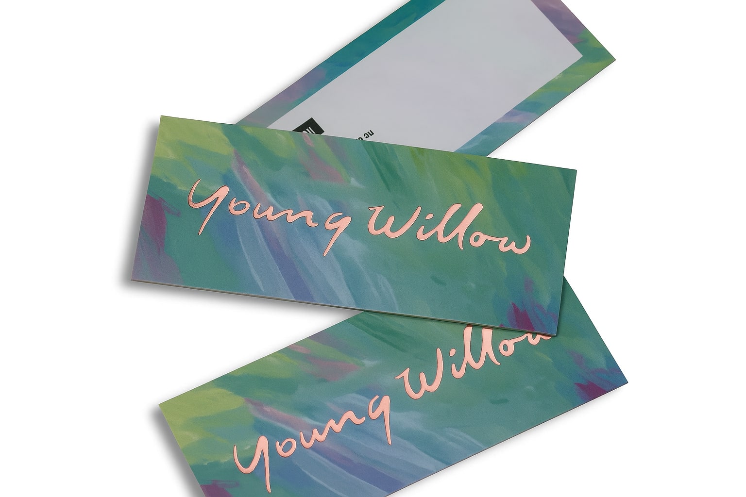 Rose Gold Foil Business Cards - Image 2