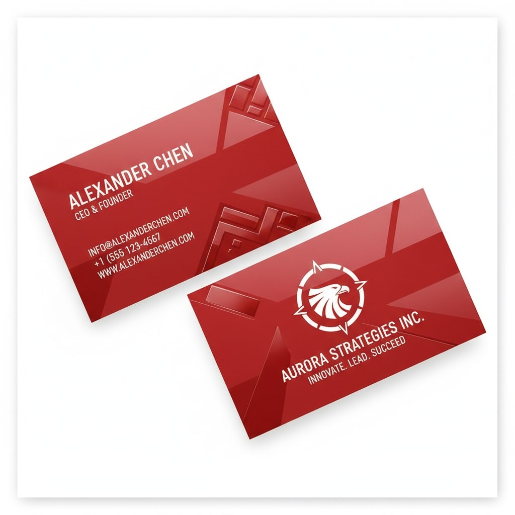 red scodix business card