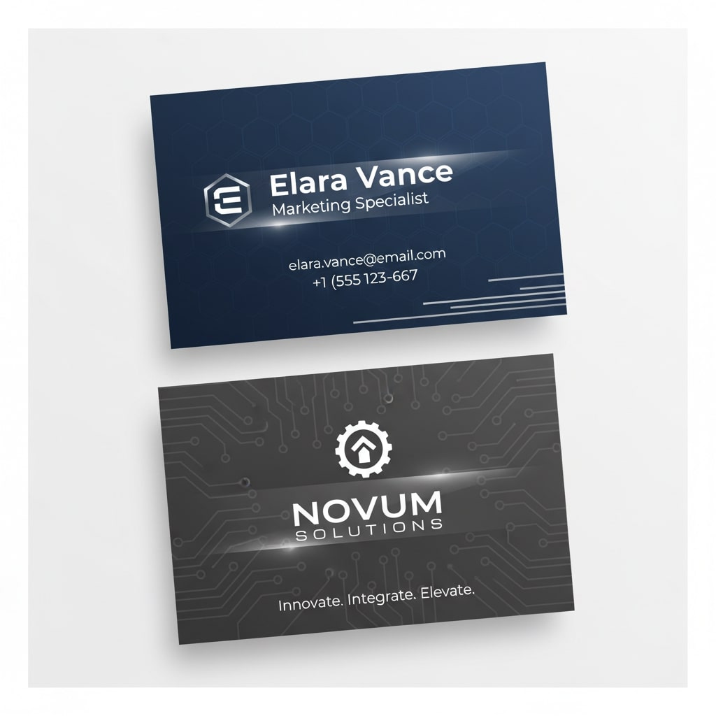 spot uv mini business card