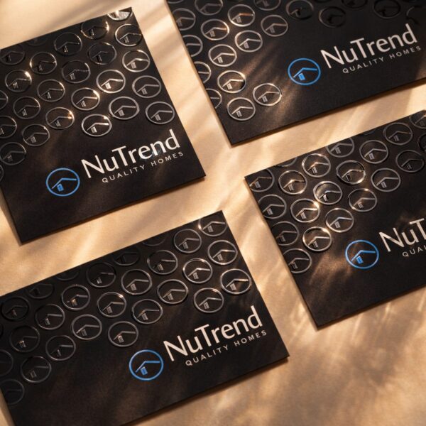 Spot UV business cards NuTrend design