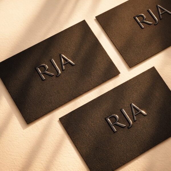 Scodix Business Cards - RJA with raised texture