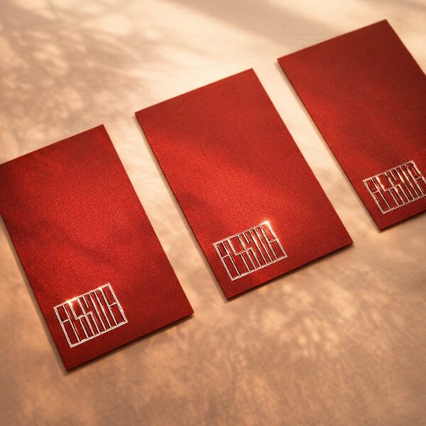 Scodix Business Cards - portrait orientation with raised texture