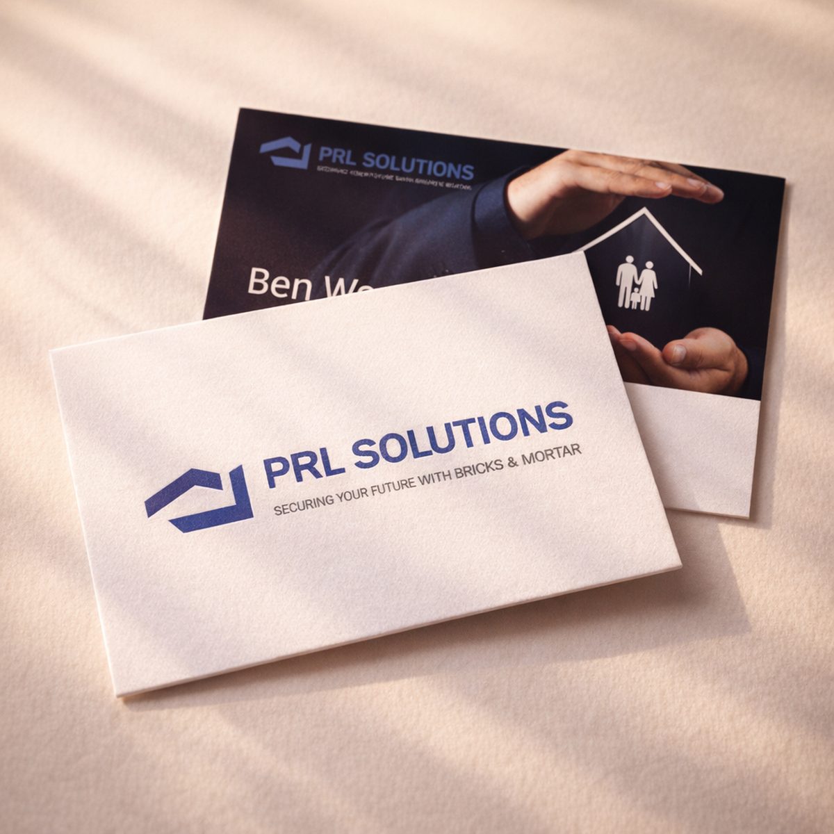 Velvet laminate business cards professional design