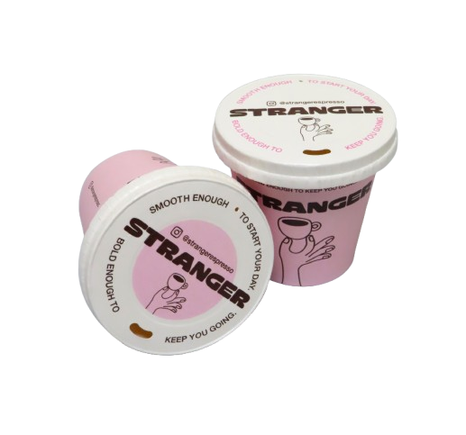 Alternative view of Custom Printed Paper Lids